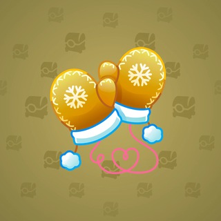 Snow Mittens #38688