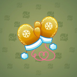 Snow Mittens #38833